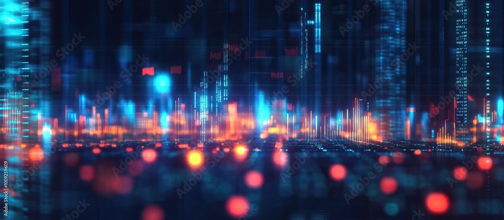 Abstract Digital Cityscape Abstract Digital Cityscape