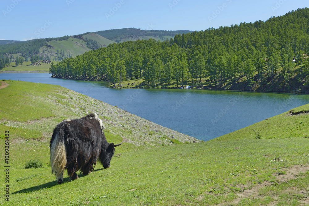 Lake Chövsgöl núr (Khövsgöl), Khövsgöl lake and Bulgan aimags in northern Mongolia