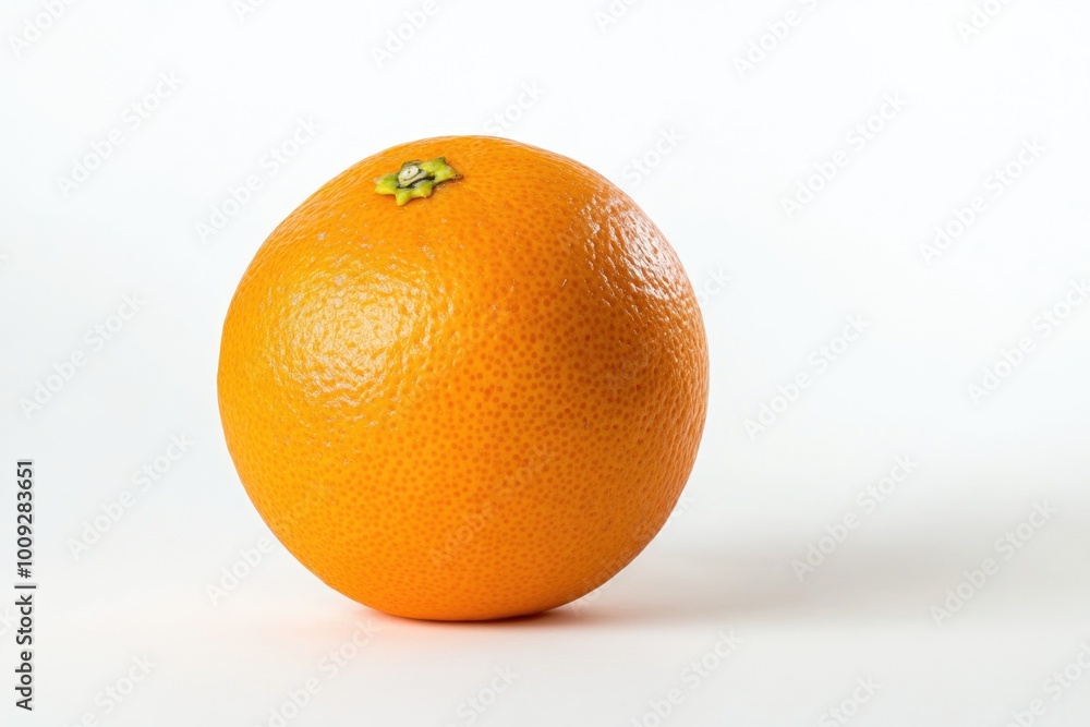 A solitary orange fruit sitting on a clean white surface A solitary orange fruit sitting on a clean white surface