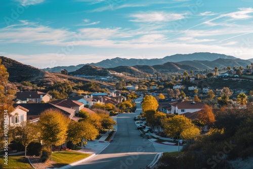 Santa Clarita suburb architecture cityscape outdoors.
