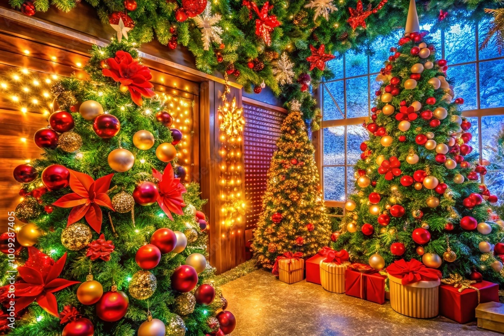 Festive Digital Santa Backdrop for Holiday Celebrations and Christmas-Themed Events and Decorations Festive Digital Santa Backdrop for Holiday Celebrations and Christmas-Themed Events and Decorations