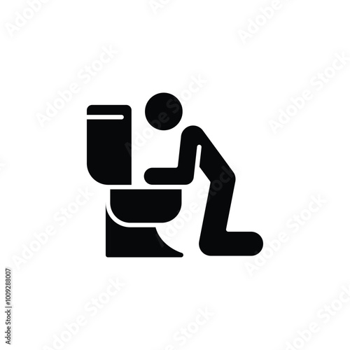 vomiting solid icon vector design good for web or mobile app
