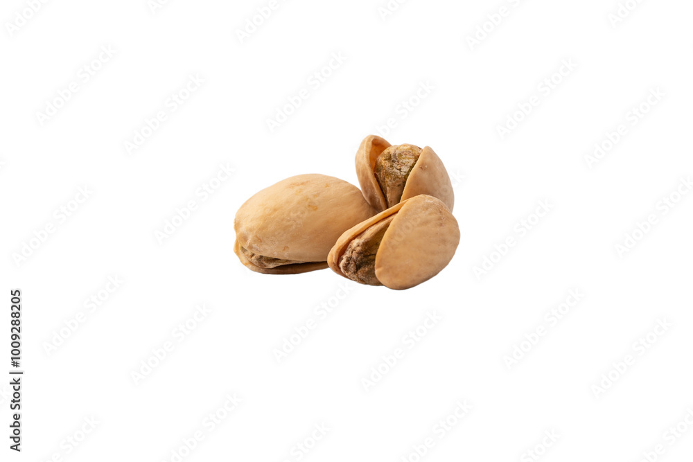Tasty pistachios isolated on a white background. Tasty pistachios isolated on a white background.