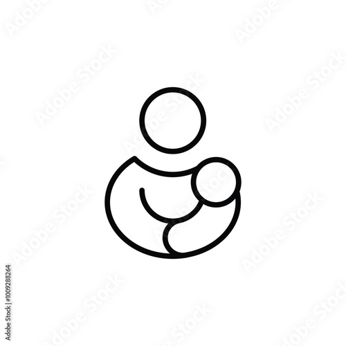 nursery room thin outline icon vector design good for web or mobile app