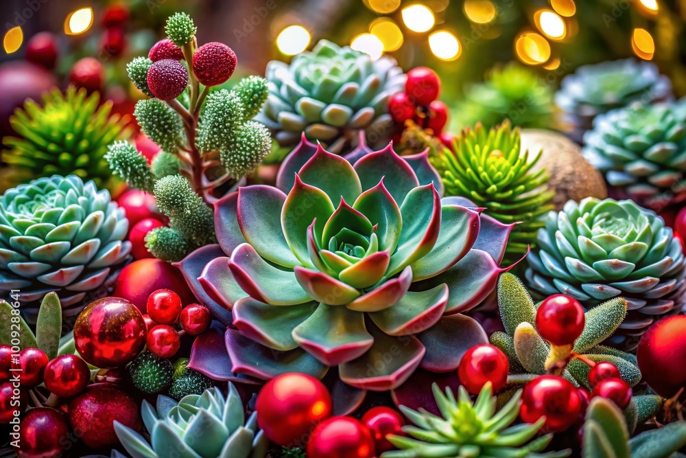 Festive Succulent Arrangements for a Unique and Charming Christmas Holiday Decoration Idea Festive Succulent Arrangements for a Unique and Charming Christmas Holiday Decoration Idea