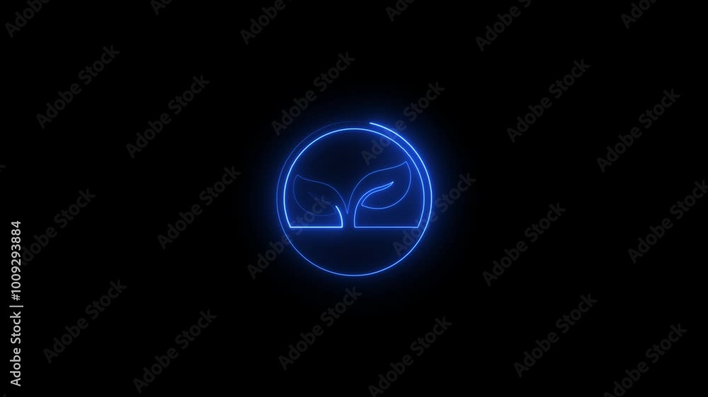 Glowing neon Leaf icon isolated on a dark background.Leaves sign. Fresh natural product symbol. Glowing neon Leaf icon isolated on a dark background.Leaves sign. Fresh natural product symbol.
