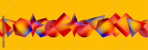 Fluid color geometric shapes abstract background. Vector Illustration For Wallpaper, Banner, Background, Card, Book Illustration, landing page