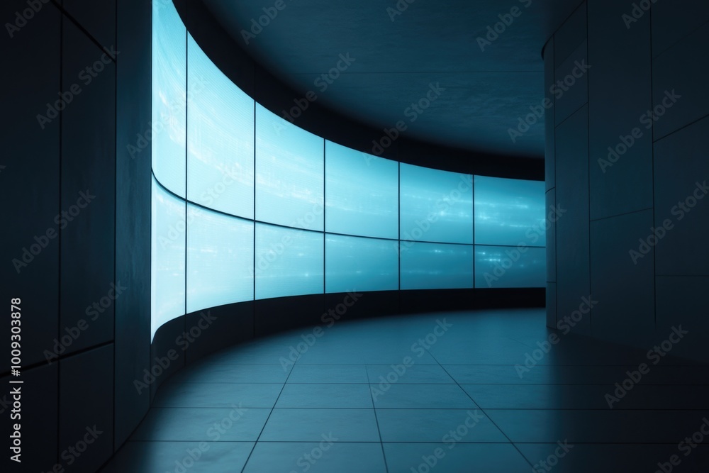 A minimalist space with a big window and tiled flooring A minimalist space with a big window and tiled flooring