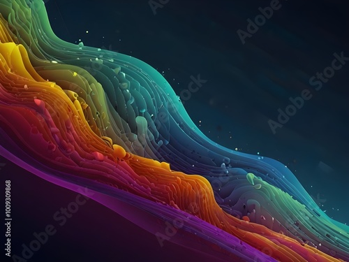 a 4k graphic wallpaper with any theme like similar to graphic wallpapers with unique also adding smooth without any huge disturbances with some gradient colours making it ascethetic with bright colour photo