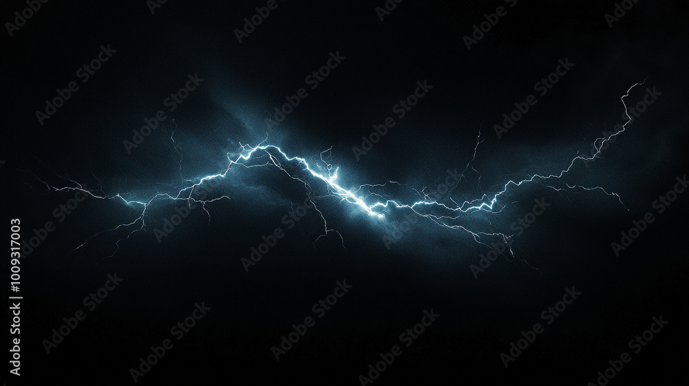 Fototapeta premium lightning on a black background