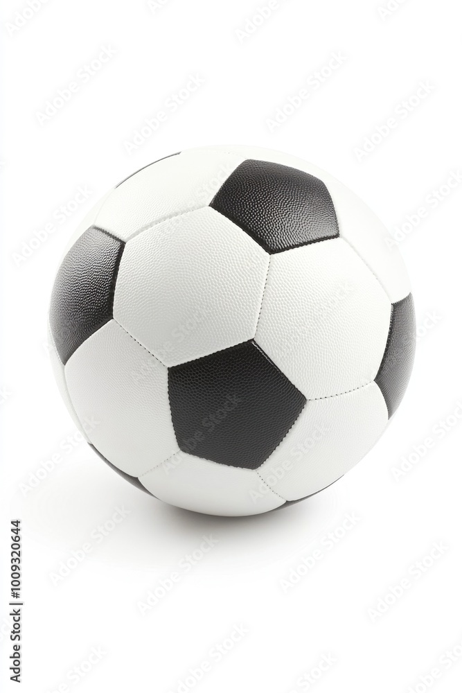 A simple, monochrome image of a soccer ball on a white background A simple, monochrome image of a soccer ball on a white background