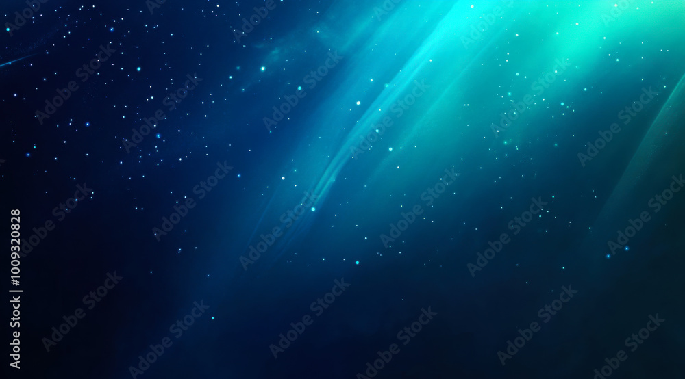 A vivid green aurora lights up the night sky over a secluded wilderness area, creating a breathtaking celestial display A vivid green aurora lights up the night sky over a secluded wilderness area, creating a breathtaking celestial display
