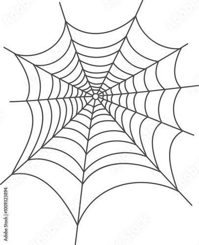Decorative spider thread pattern. Scary arachnid web