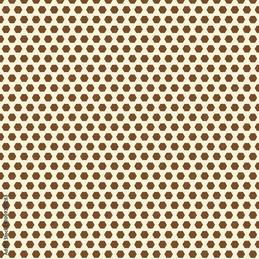 simple dark brown color small poligon dot pattern and creem color background. simple dark brown color small poligon dot pattern and creem color background.