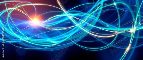 Electric Light Spirals with Metallic Gleam for Custom Desktop Wallpapers