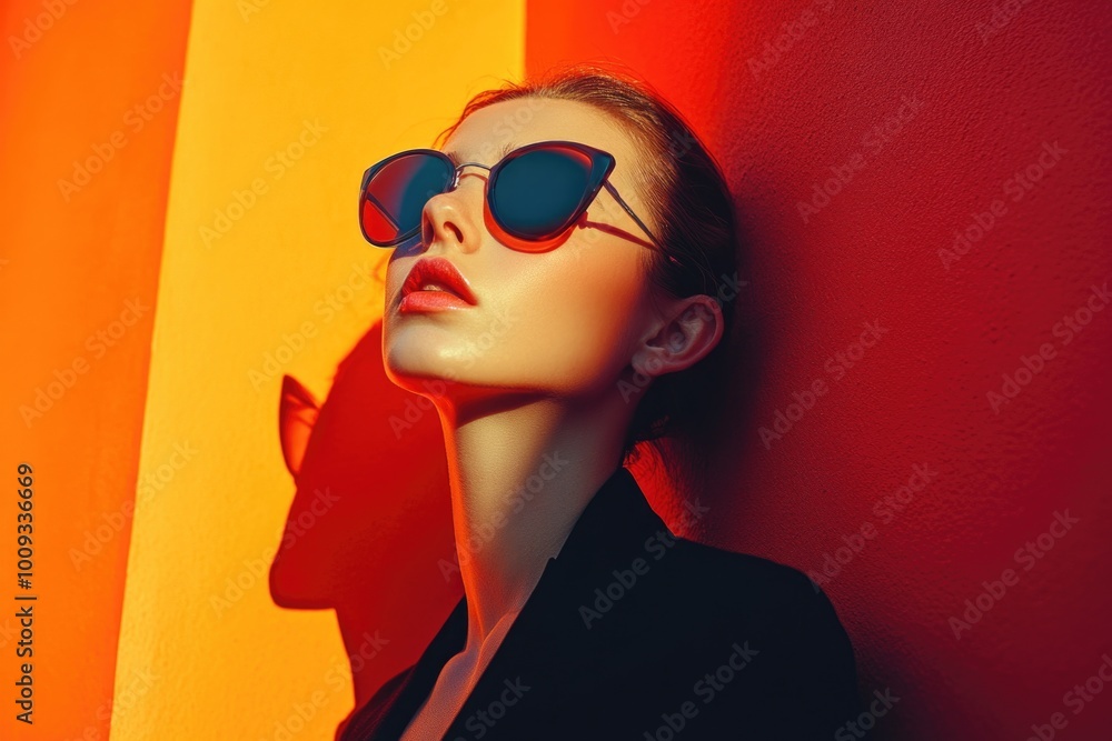 A person wearing sunglasses and leaning against a wall, great for use as a placeholder or addition to your website or social media A person wearing sunglasses and leaning against a wall, great for use as a placeholder or addition to your website or social media