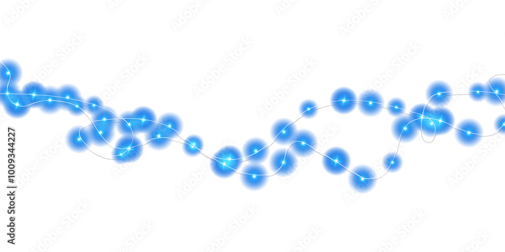 Festive Christmas light blue garlands. Set of blue Christmas glowing garlands. Decor element for postcards, invitations, backgrounds, business cards. Winter new collection 2024. PNG. Festive Christmas light blue garlands. Set of blue Christmas glowing garlands. Decor element for postcards, invitations, backgrounds, business cards. Winter new collection 2024. PNG.