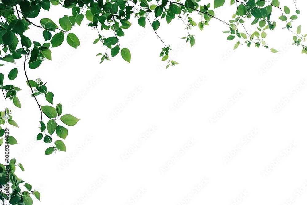 A single tree with lush green leaves, great for nature and outdoor scenes A single tree with lush green leaves, great for nature and outdoor scenes