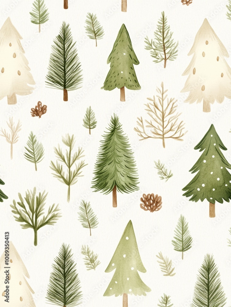Obraz premium Christmas New Year hand drawn background. Xmas pattern texture