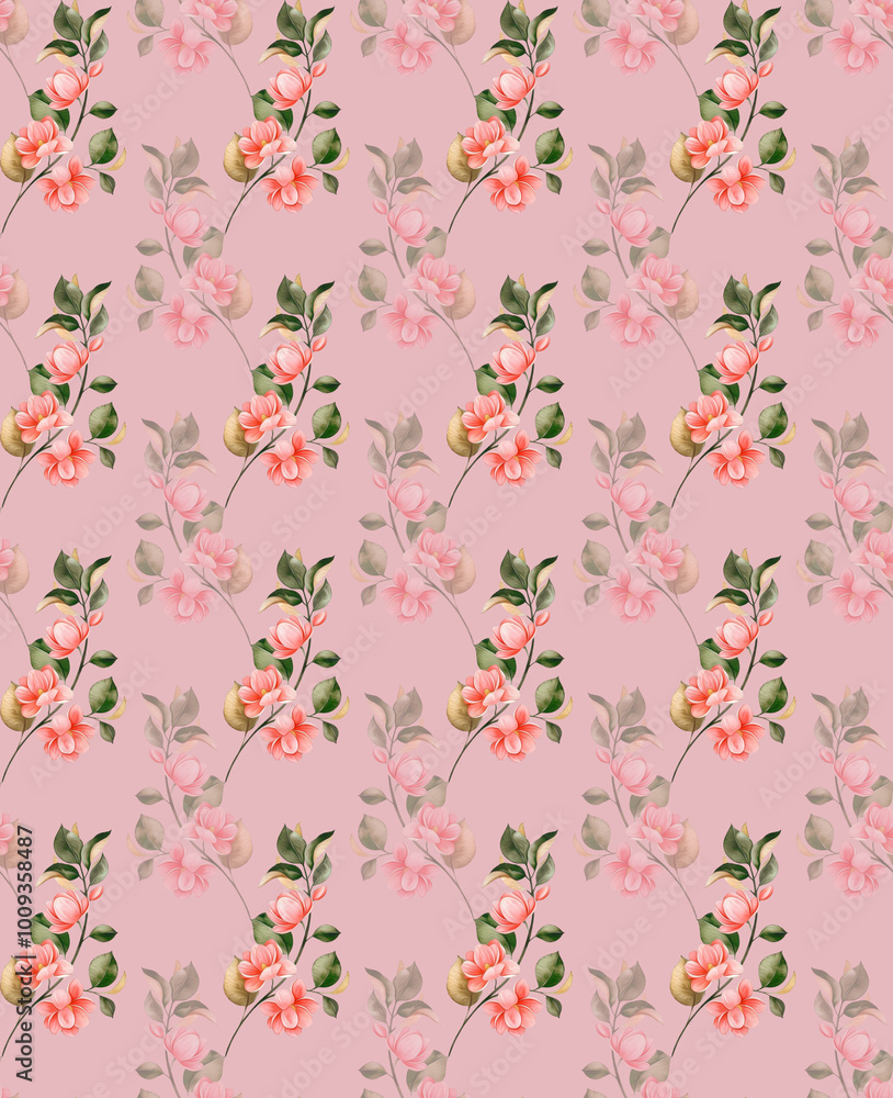 seamless background with flowers seamless background with flowers