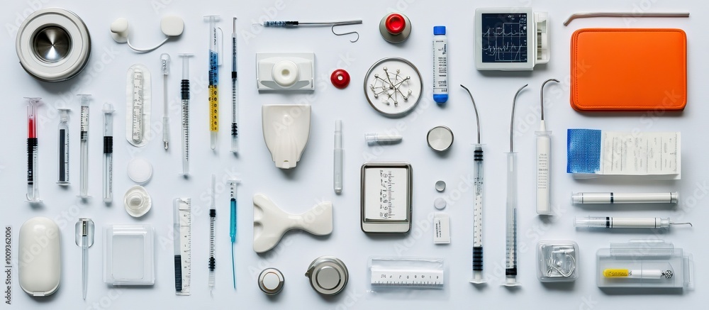Medical Instruments Flat Lay Medical Instruments Flat Lay