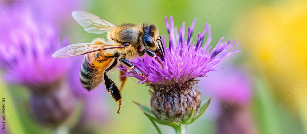Bee on a Flower Bee on a Flower