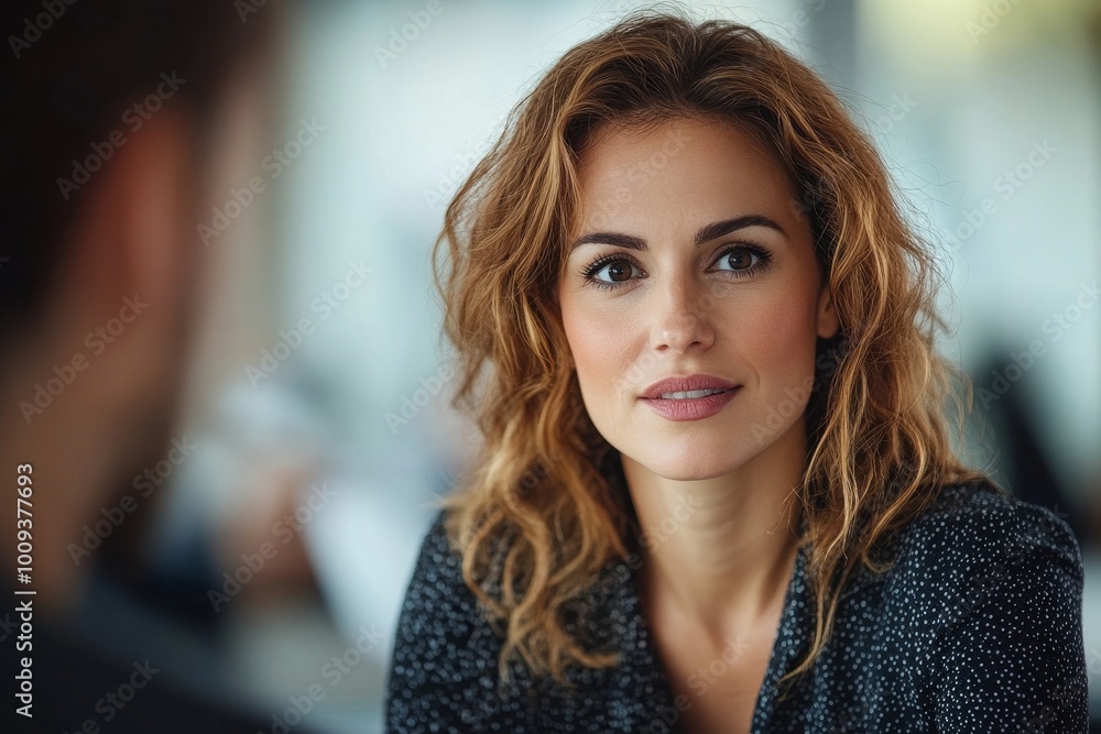 Team leader having a discussion with her colleagues. Business woman leading her team on a project, Generative AI Team leader having a discussion with her colleagues. Business woman leading her team on a project, Generative AI