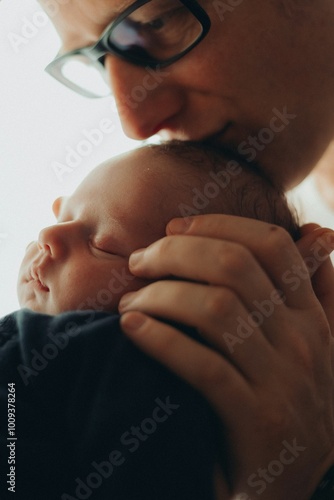 parent and baby mother in family 
