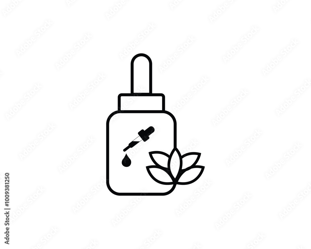 Essential oil icon vector symbol design illustration Essential oil icon vector symbol design illustration