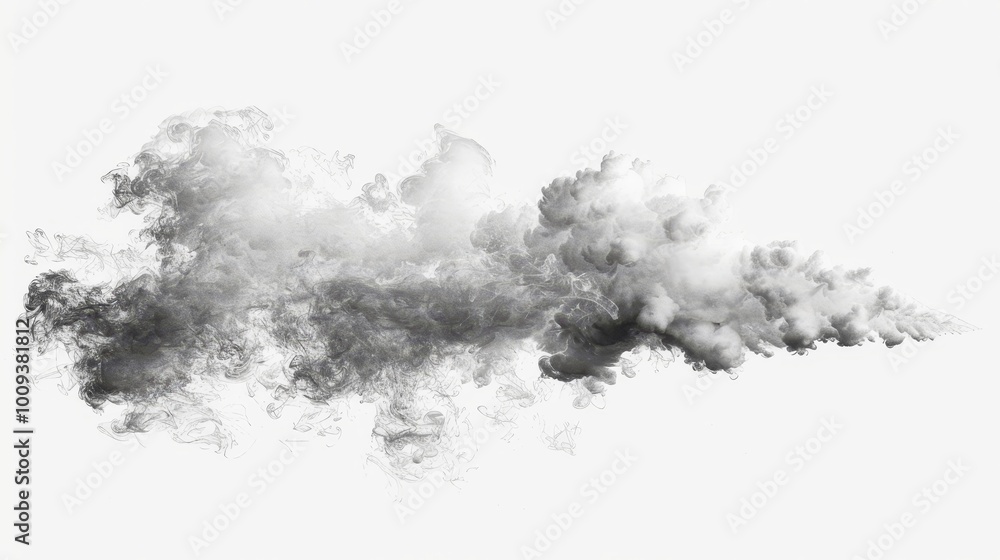 White cloud or fog with background transparent png image for design and art projects White cloud or fog with background transparent png image for design and art projects