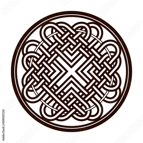 Celtic runes symbol vector illustration
