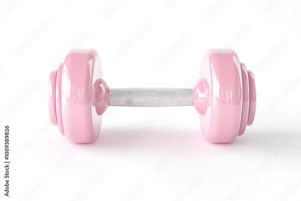 Obraz premium Pink dumbbell fitness equipment weight