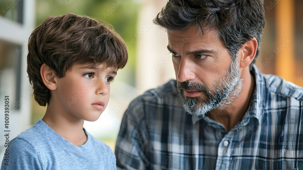 Fototapeta premium Teacher Guiding Student Through Emotional Frustration