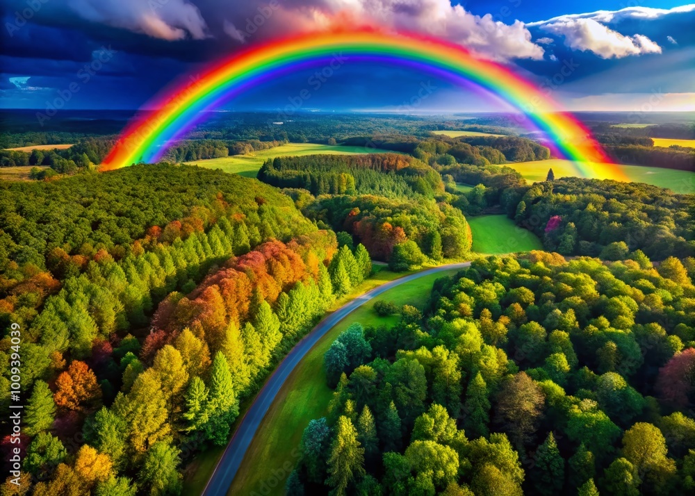 Mnemonic Device for Remembering the Colors of the Rainbow in a Colorful