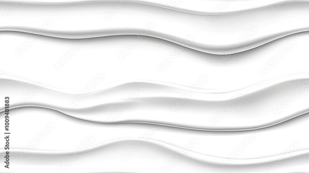 Fototapeta premium The image captures a close-up of white cream featuring beautifully swirled and textured patterns against a simple, neutral backdrop, highlighting its smoothness SEAMLESS PATTERN