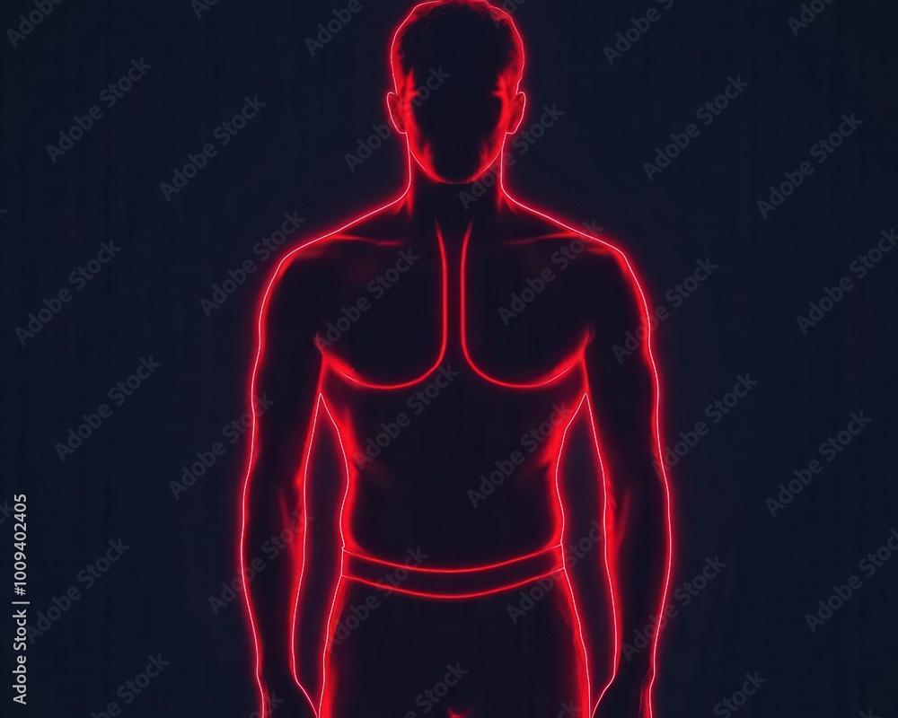 Male figure silhouette with highlighted prostate area, minimalist style, Prostate cancer awareness, Health campaign imagery Male figure silhouette with highlighted prostate area, minimalist style, Prostate cancer awareness, Health campaign imagery