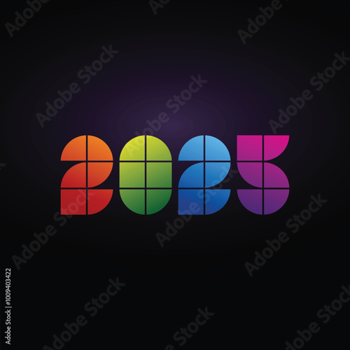 2025 Happy New Year. Happy New Year 2025 design illustration. 2025 Poster design. Vector illustration for backgrounds, decorations, card, templates, banners, websites