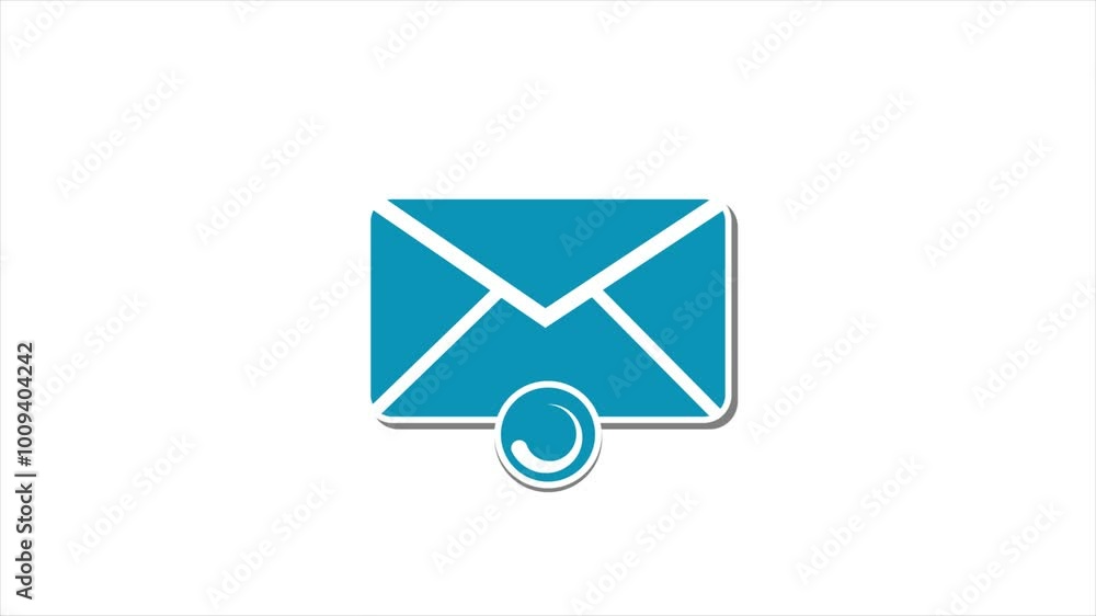 massage loading icon animation on white background. massage loading icon animation on white background.