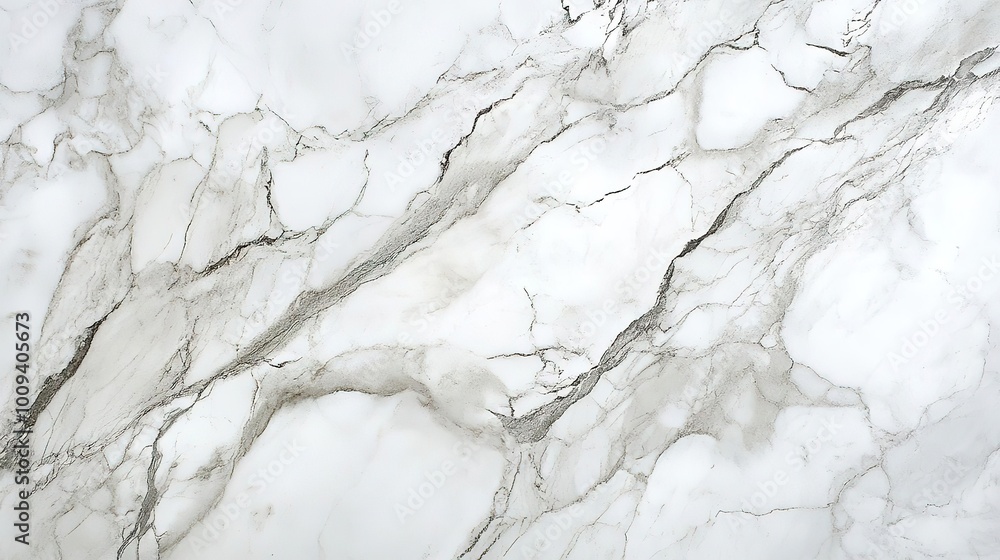 Fototapeta premium Elegant marble texture with gray veining, perfect for backgrounds, designs, or interior decoration.
