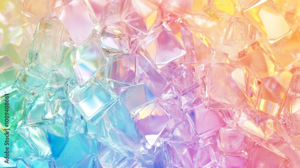 Vibrant multicolored iridescent background creating a stunning visual experience Vibrant multicolored iridescent background creating a stunning visual experience