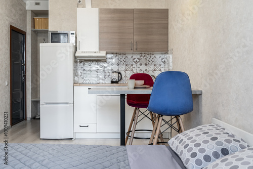 Quadro em tela design of a small modest apartment