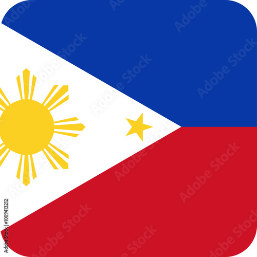 Country flag icon design in different shapes ecstatic 