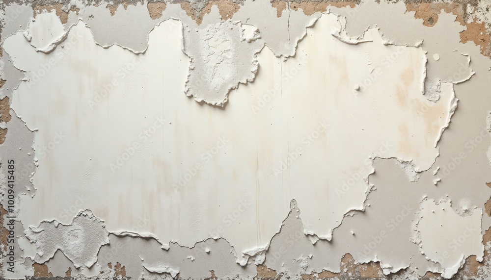 Fototapeta premium Distressed surface with peeling paint layers for vintage projects and creative backgrounds copy space