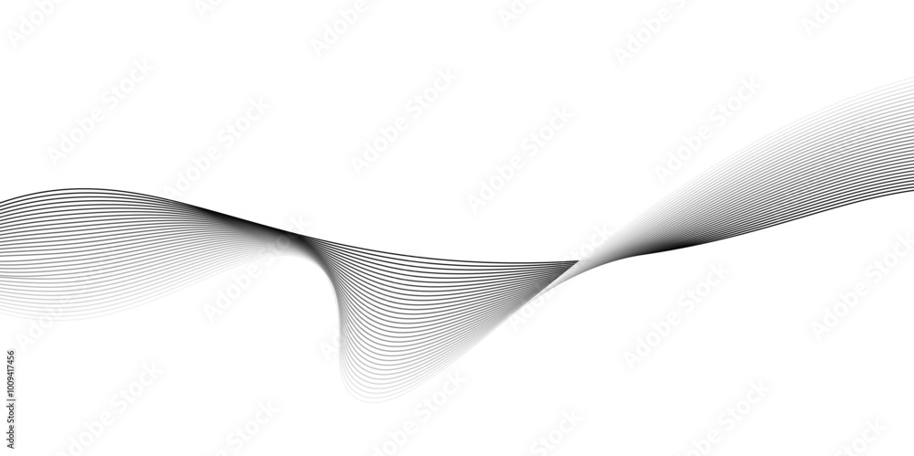 Fototapeta premium Modern abstract white wave digital geometric Technology,Design for banner, wallpaper, background and many more,twisted curve lines with blend effect abstract vector abstract background,