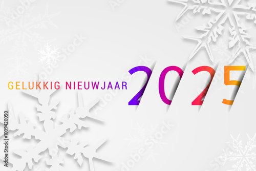 2025 - gelukkig nieuwjaar 2025 photo