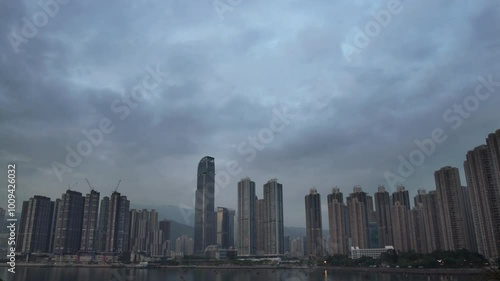 clouds over the city