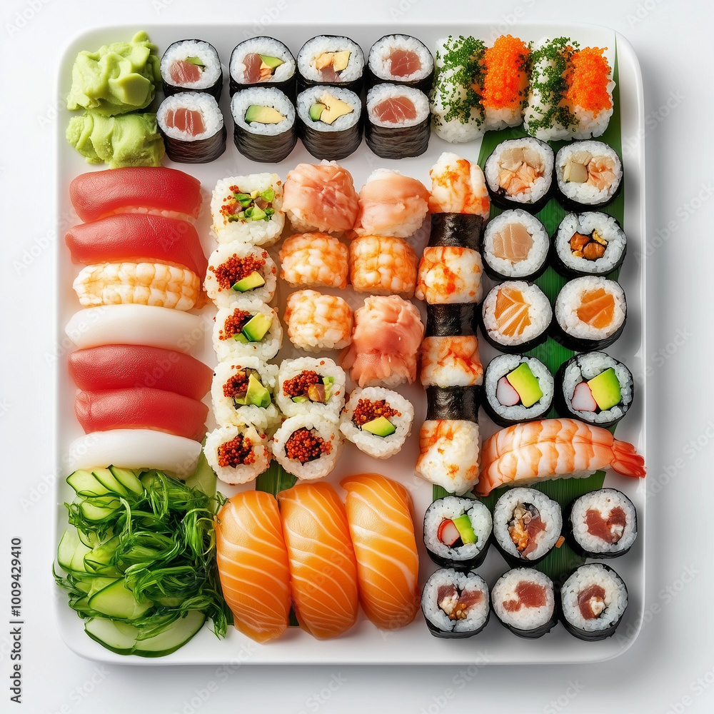 sushi with salmon sushi with salmon