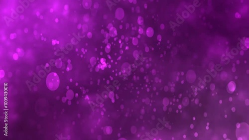 Wallpaper Mural purple color particles magical glow animation with fantasy bokeh background, glitter Particles floating animation backdrop,  particle or sparkle explosion particles, holiday background. neon particles Torontodigital.ca
