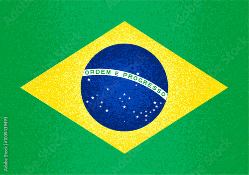 Flag of Brazil. High quality 4K resolution