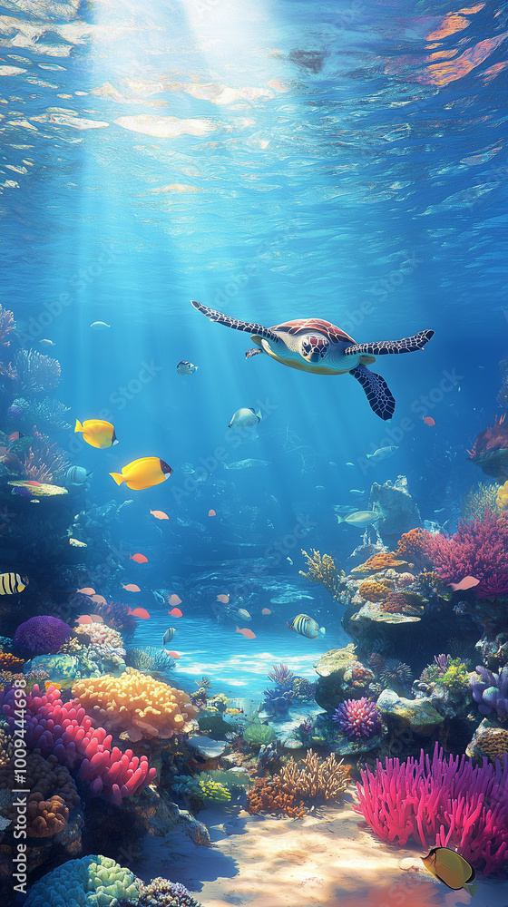 Fototapeta premium Underwater world. 